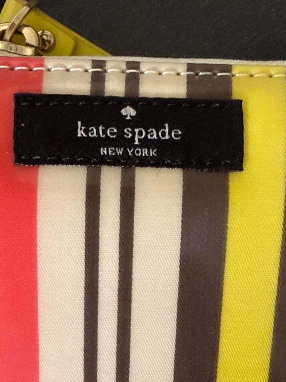 Kate Spade Daycation Neda Multi-colored Vertical Striped Zip Wallet